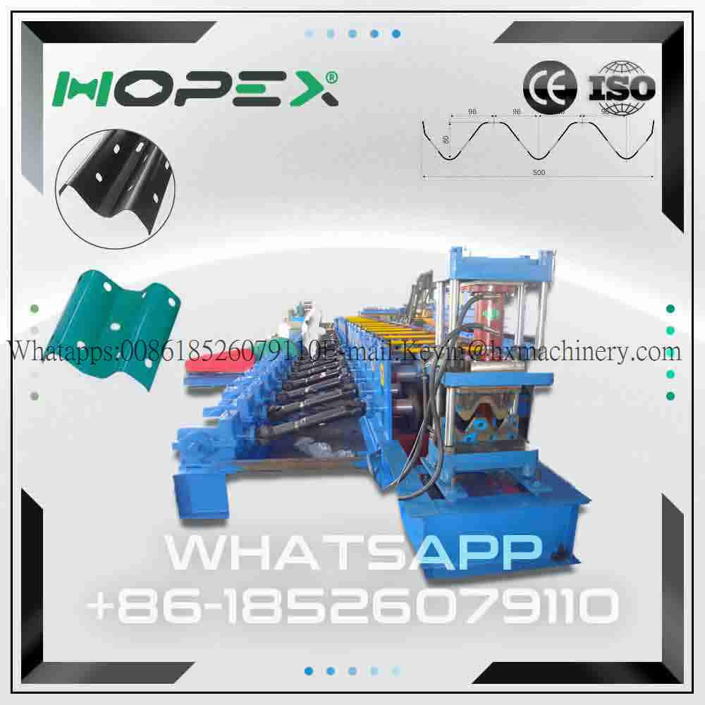 Highway guardrail machine