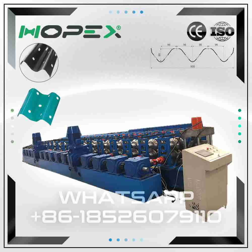 Highway guardrail roll forming machine