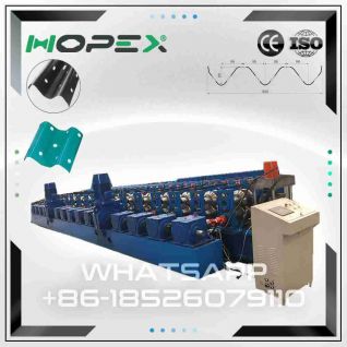 Highway guardrail roll forming machine